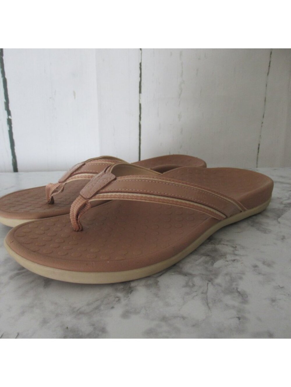 Vionic Flip Flops 10 EU 41 Tide Sport Mauve Pink Thong Slip On Comfort Flats